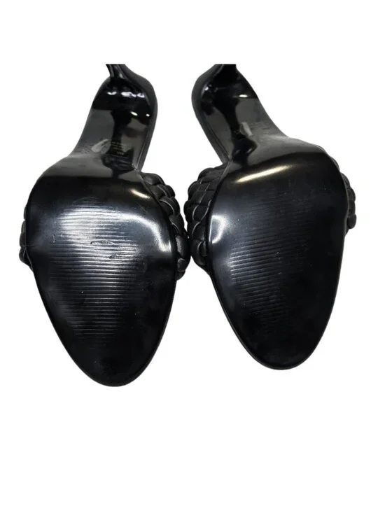 NWOB Cape Robbin Black Woven Slide Sandals Women’s Open Toe Braided Mules size 8 - Picture 5 of 9